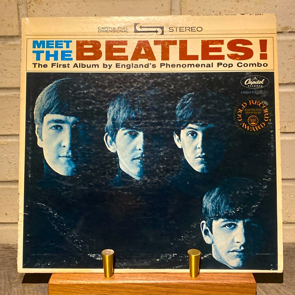 Meet The Beatles! Vinyl Record. 1960s pressing